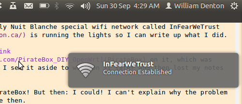 Connecting to the InFearWeTrust network