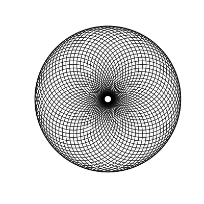 60 circles in R