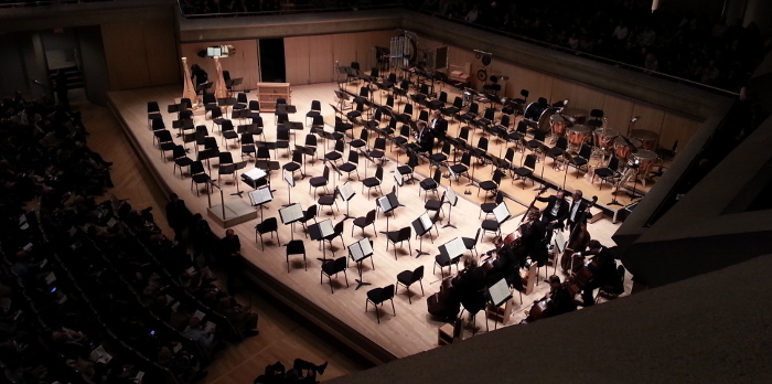 Waiting for Sir Simon Rattle and the Berlin Philharmonic to enter Roy Thomson Hall, last November.