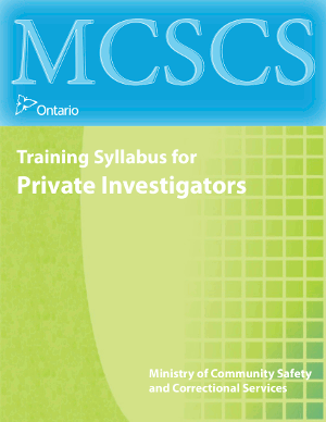 Cover of the syllabus